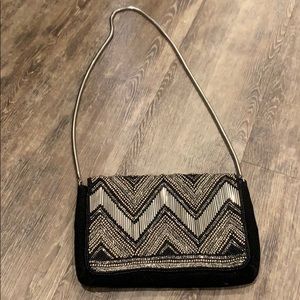 H&M beaded velour bag